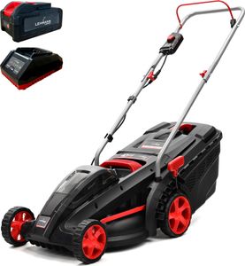 Akumulátorová sekačka LEHMANN, šířka záběru 37 cm, sběrný koš 40 l, 5stupňová výška sečení od 25 do 75 cm, včetně akumulátoru 4,0 Ah + nabíječka Akumulátorová sekačka LEHMANN, šířka záběru 37 cm, sběrný koš 40 l, 5stupňová výška sečení od 25 do 75 cm, včetně akumulátoru 4,0 Ah + nabíječka