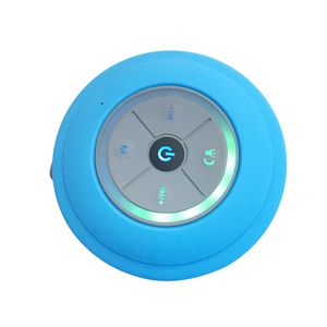 Q9 wasserdichte drahtlose LED Freisprechanruf TF-Karte Bluetooth-kompatibler Lautsprecher mit Trottel-Blau