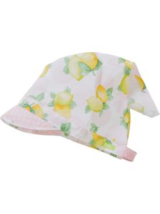 Maximo® Mädchen Kopftuch mit Schirm Zitronen , Größe:49, Präzise Farbe:Mehrfarbig