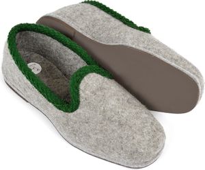 PANTOFFELMANN Filzhausschuhe Walker aus 100% Wollfilz Herren Damen Hausschuhe Filzpantoffel Filz Hausschuh grau 37