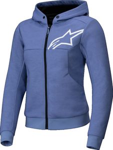 Alpinestars Stella Chrome V2 Sport Damen Motorrad Zip Hoodie, blau, 2XL