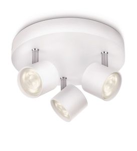Philips Dimmable LED 562433116, Žiarovky bez možnosti výmeny, 3 žiaroviek, LED, 2700 K, 1500 lm, Biela