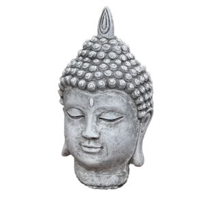stoneandstyle Steinfigur Shiva Kopf Buddha frostfest Steinguss
