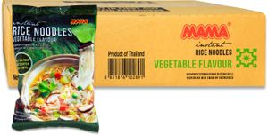 [ 24x 55g ] MAMA Instant Reisnudeln mit Gemüsegeschmack / Glutenfrei / Instant Rice Noodles with Vegetable Flavour / Gluten Free