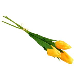 Zväzok 3 žltých tulipánov 50 cm