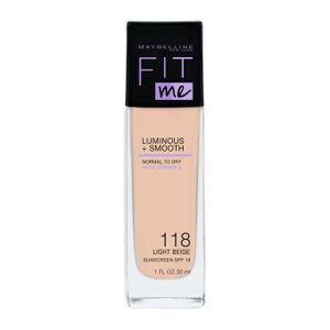 Maybelline Fit Me Luminous + Smooth Foundation Rozświetlający podkład 118 Light Beige, 30ml