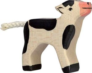 HOLZTIGER Kalb aus Holz - schwarz