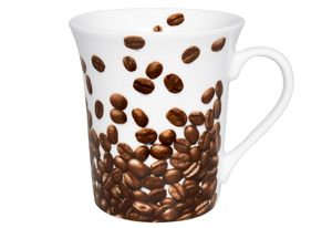 Könitz Becher Coffee Beans, Tasse, Kaffeebecher, Porzellan, Bunt, 410 ml, 11 1 100 2713
