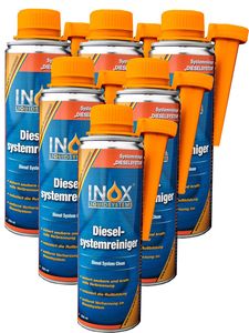 INOX Diesel-Systemreiniger Additiv, 6x250ml - Dieselzusatz für alle Dieselmotoren