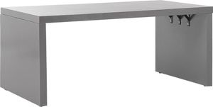 BELIANI Esstisch Grau Beton 180 x 90 cm U-Form Outdoor&Indoor industriell Loft Stil Gartentisch Esszimmertisch Garten Esszimmer