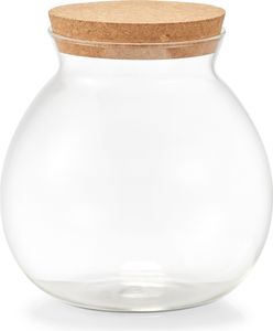 Glasgefäß mit Korkdeckel, 1700 ml