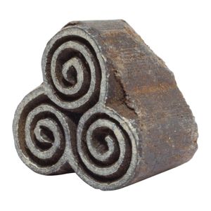 Stempel aus Holz - Triskele - 3,5 cm - Holzstempel