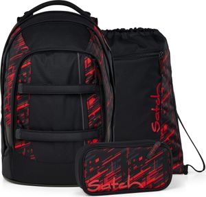 satch Schulranzen Rucksack Midnight Edition Pack Set 30L Night Rider schwarz