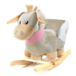 Pink Papaya Schaukeltier "Pepe" Esel mit ca. 30 cm Sitzhöhe Schaukelstuhl für Kleinkinder