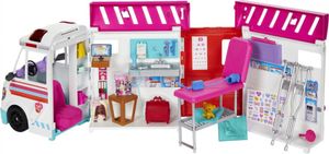 Mattel Barbie sanitka a klinika 2 v 1 HKT79