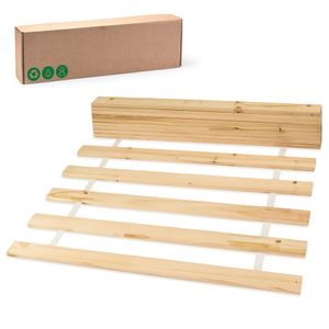 Lamelový rošt 90x200cm - Rolovací rošt 14 drevených lamiel z jedľového dreva Rolovací lamelový rošt pre dospelé a detské postele nenastaviteľný