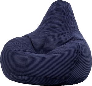 icon Sitzsack Bean Bag Dalton, Dunkelblau, Cord, Groß, Sitzsäcke Für Das Wohnzimmer, Schlafzimmer, Sitzsack-Sessel Für Erwachsene - Hergestellt in Deutschland