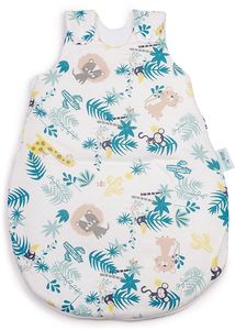 pic Bear Babyschlafsack 100% Baumwolle mit Polyester Füllung mitwachsend & atmungsaktiv Größe: 62/68 Motiv: Jungle