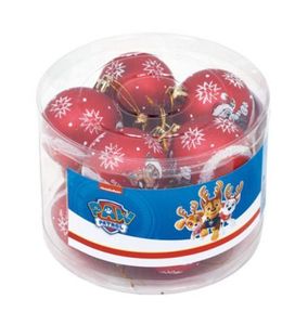 Arditex PW14026 Packung mit 10 Bällen Weihnachtsbaum 6cm Durchmesser. von Nickelodeon-Canine-Patrouille