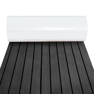 SWANEW Podlahová rohož Teak Decking Marine Boat Flooring Eva Foam Anti-Slip, pre lode Yacht Marine Flooring, 1ks 240x90cm Strip (Dark Grey)