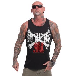 Yakuza Herren Judge Me Slim Tanktop, Schwarz, 3XL