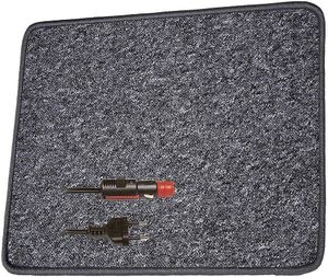 Pro Car Heizteppich 12V anthrazit infrarot 60x40cm Bodenwärmer Teppichheizung
