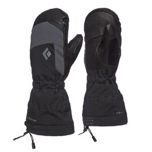 Black Diamond - Mercury Mitts wasserdichte Handschuhe Leder Fäustlinge Primaloft, Größen:S, Farben:grau / schwarz