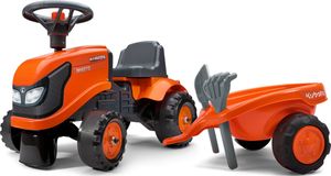 FALK 260C Baby Kubota ride-on traktor s prívesom, hrable & lopata