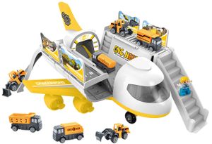 Luna Flugzeug Baustelle Kinder Spielzeug m. Funktion Baufahrzeuge und LKWs