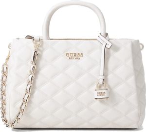 GUESS TAMSIN SOCIETY SATCHEL Weiß