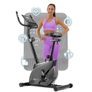 Hop-Sport Heimtrainer HS-2070 Onyx mit Pulssensoren und Computer Grau