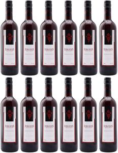 Griechischer Imiglykos Ideodis rot 12x 0,75l Flasche | Lieblicher Rotwein aus Griechenland | 11% Vol. | Weingut Vaeni Naoussa | + 20ml Jassas Olivenöl