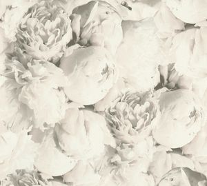 A.S. Création Rosentapete Neue Bude 2.0 Edition 2 florale Tapete Mia Vliestapete beige creme grau 10,05 m x 0,53 m
