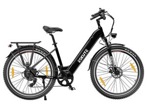 City E-Bike Polluno Plus, Elektrofahrrad 26 Zoll Trekkingrad E-Cityrad mit 36V, 20Ah Lithium-Akku bis zu 120KM Lange Range, Drehmomentsensor, 250W