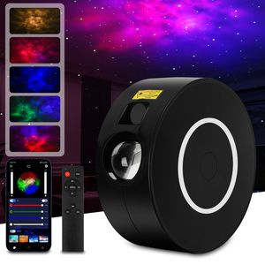 Speed LED Galaxy Sternenhimmel Projektor, 3D Sternenlicht Projektor Lamp mit Fernbedienung und bluetooth APP-Steuerung 16 Aurora-Effekt Nachtlicht für