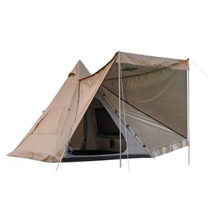 Pyramidenfoermiges Campingzelt fuer den Aussenbereich, vollautomatisches Tipi-Zelt, wasserdichtes Rucksackzelt aus Oxford-Stoff