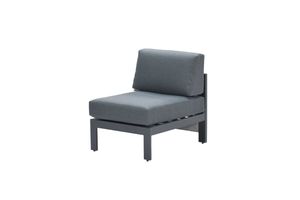 Garden Impressions Solo Mittelelement Aluminium grau Teak-look