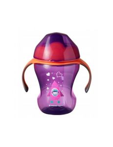 Tommee Tippee Sippee Cup Kubek niekapek z uchwytami 7m+ Girl, 230ml