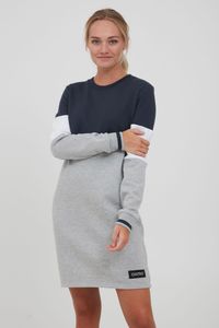 OXMO OXOmila Damen Sweatkleid Freizeitkleid Kleid Langarm Regular Fit