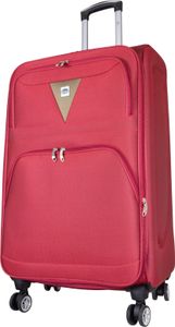 XL - Trolley Koffer 4 Rollen, 80 cm, 122 Liter, Dehnfalte, rot