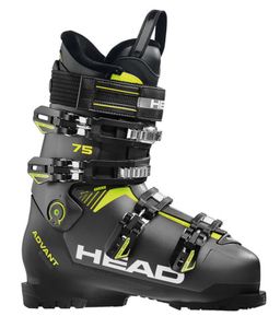 Head Herren Skischuh Ski Schuh Advant Edge 75 X grau schwarz gelb, Größe:28