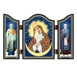 NKlaus 1451 christliche Ikone der Barmherzigen Muttergottes Ostrobramskaja Altar