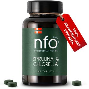 NFO Spirulina & Chlorella – Přírodní podpora imunity a energie [260 tablety]