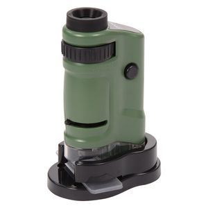 EDUPLAY 150141 Taschenmikroskop mit LED-Beleuchtung, grün