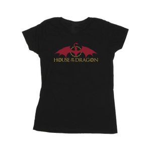 Game Of Thrones: House Of The Dragon - "Dragon Logo" T-Shirt für Damen BI22976 (XXL) (Schwarz)