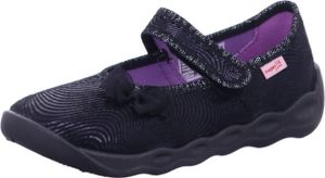 Superfit Mädchen Hausschuh Bubble 1-006271- leichter Glitzerlook Gr.23-38 schwarz-EUR 32