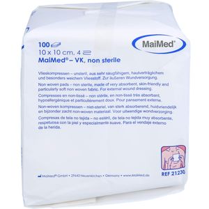 Maimed Vlieskompressen unsteril 4-lagig 100 Stück 10 x 10 cm