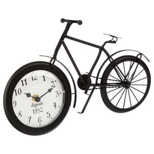 Originelle Uhr - Form : Fahrrad - Farbe : SCHWARZ  - Atmosphera
