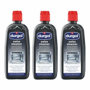 Durgol Swiss Steamer Spezial-Entkalker für hochwertige Steamer und Dampfgarer flüssig, 3er Set, 3 x 500 ml