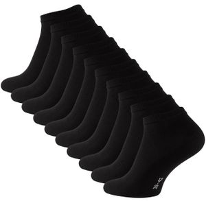 Cotton Prime® 10 Paar COTTON-Essentials Sneaker-Socken 43-46 Schwarz